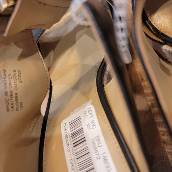 Michael Kors Bradley Black Leather Wedge Sandal MSRP $230 - Picture 14 of 14